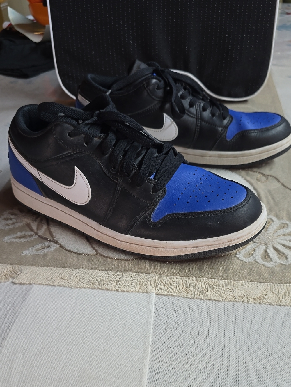 Nike Men's Low-Top Sneakers - Black/Blue/White Swoosh